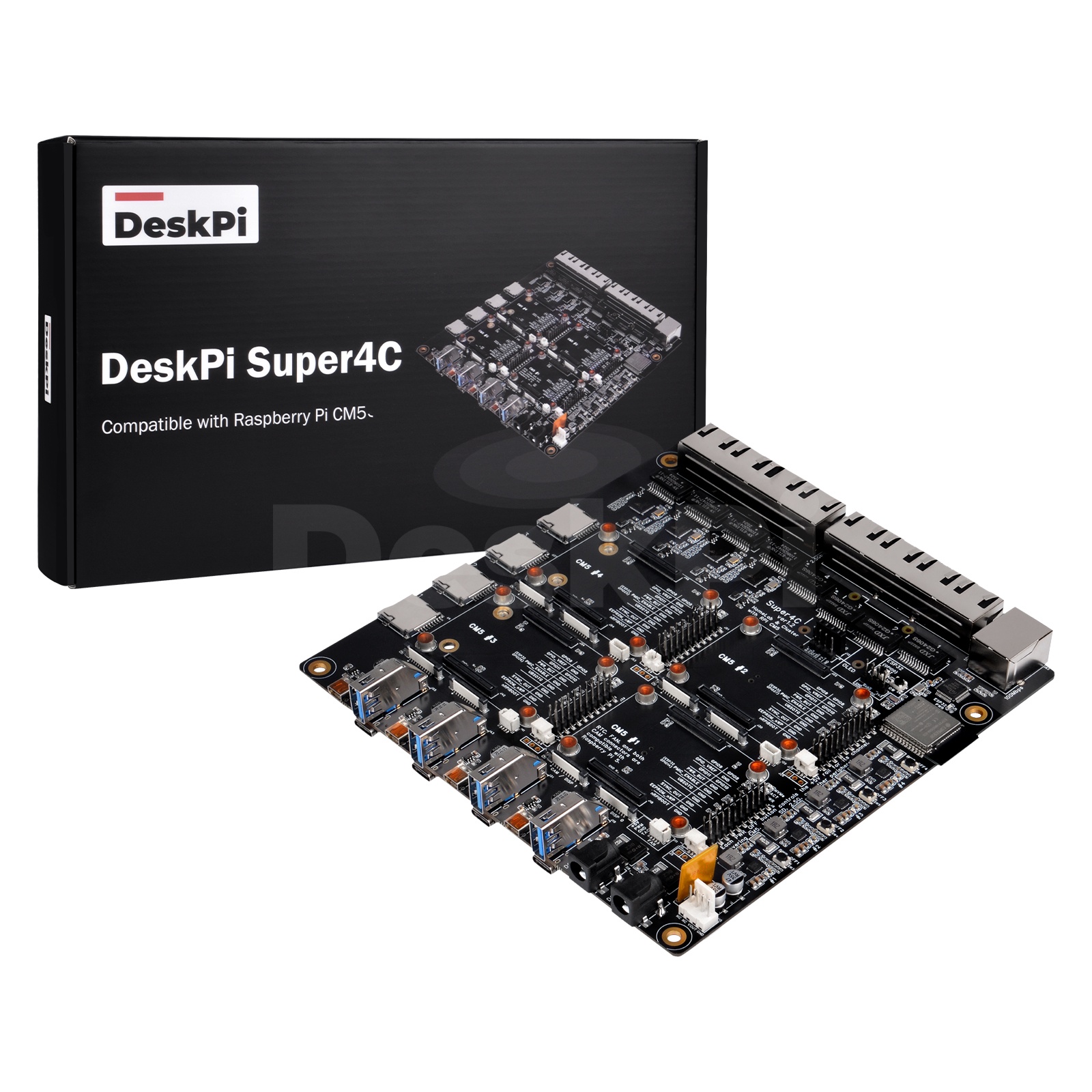 Deskpi Super6C - Placa Mini-ITX DeskPi Super4C para Raspberry