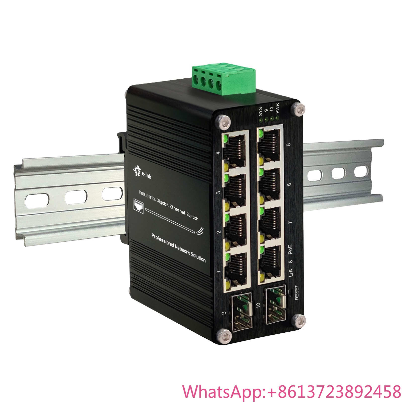Managed Gigabit Poe Switch 8 Port 802.3At - Switch PoE gerenciado 8 portas 10/100/1000T