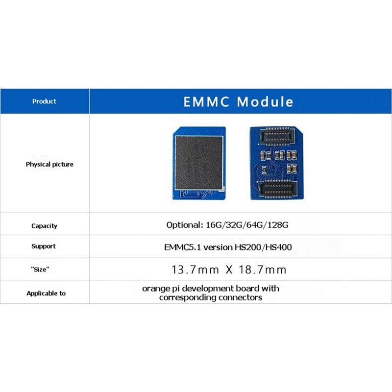 Módulo A13E-EMMC 32GB para Ora - Orange Pi 5 Plus 32Gb avaliação e preço
